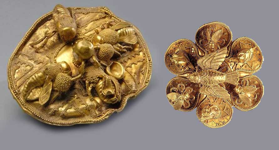 Турски златни дискови со Пчели